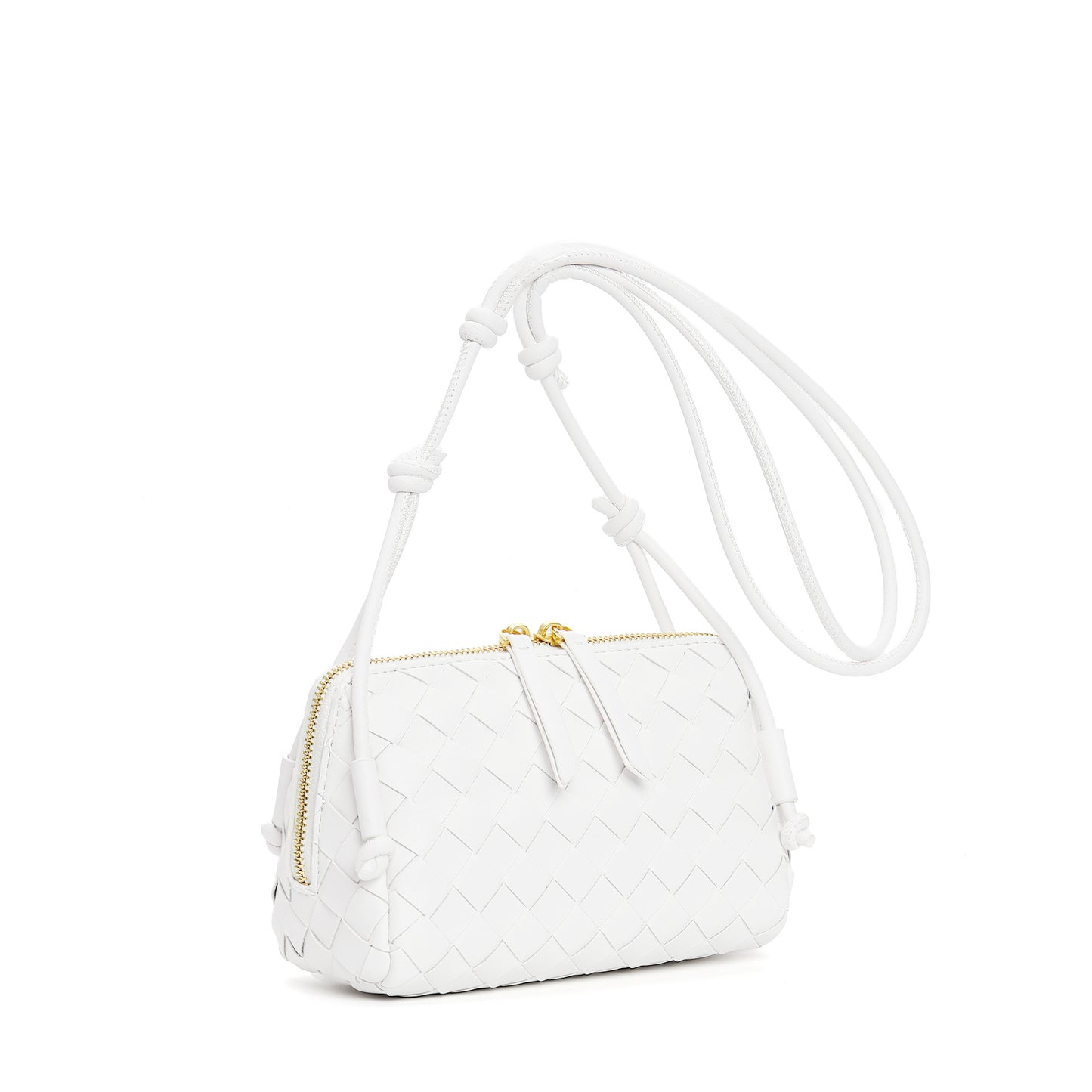 French Style Woven High Quality Leather Shoulder Bags