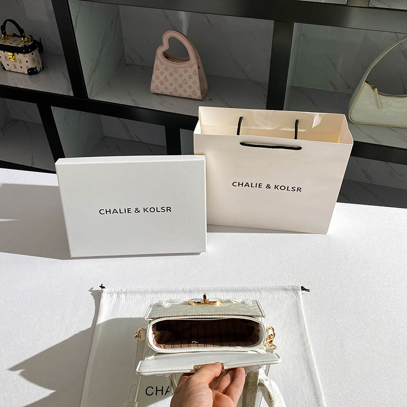 Women's Ballet Style Niche Butterfly Box High-grade Small Square Bags