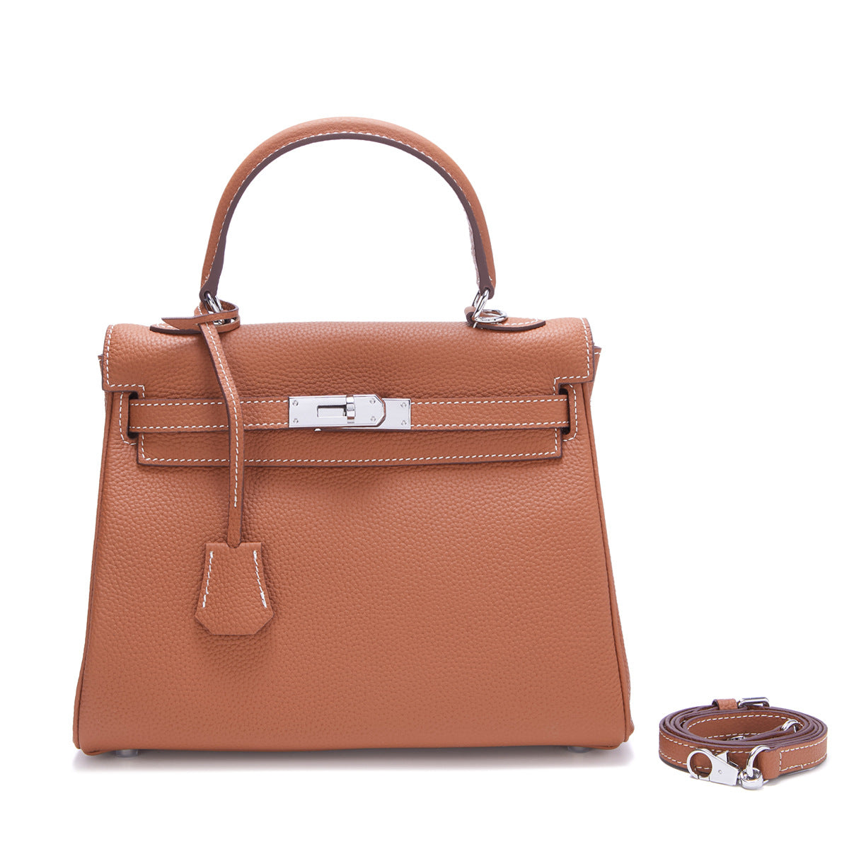 Women's First Layer Cowhide Kelly Sier Stylish Handbags