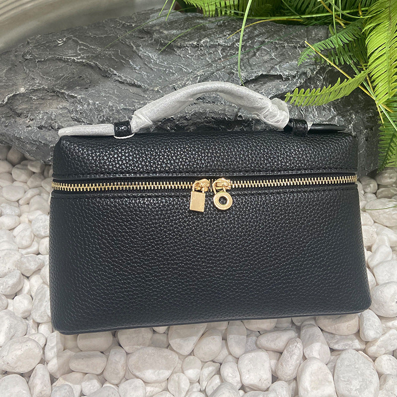Italian Brown Gold Lunch Box Portable Crossbody Bags