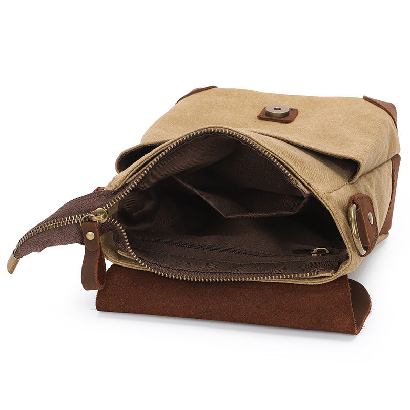 Men's Durable Canvas Vintage Stylish Portable Men's Messenger Bags