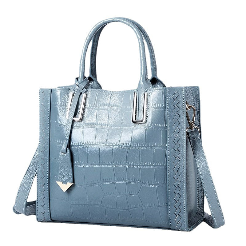 Women's Leather Big First Layer Cowhide High Sense Shoulder Bags
