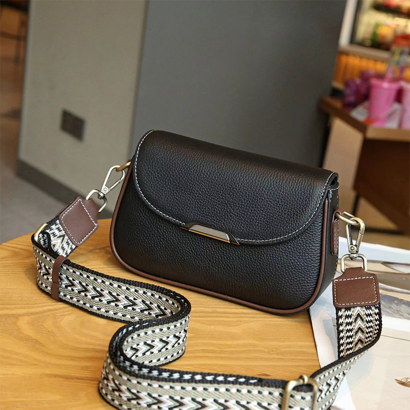 Women's Fashionable Genuine Leather Mobile Cowhide For Crossbody Bags