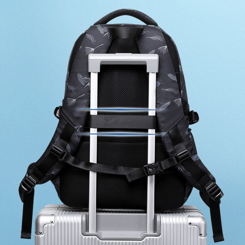 Men's Secondary Fashion Printing Junior High Preppy Middle School Students' Schoolbags