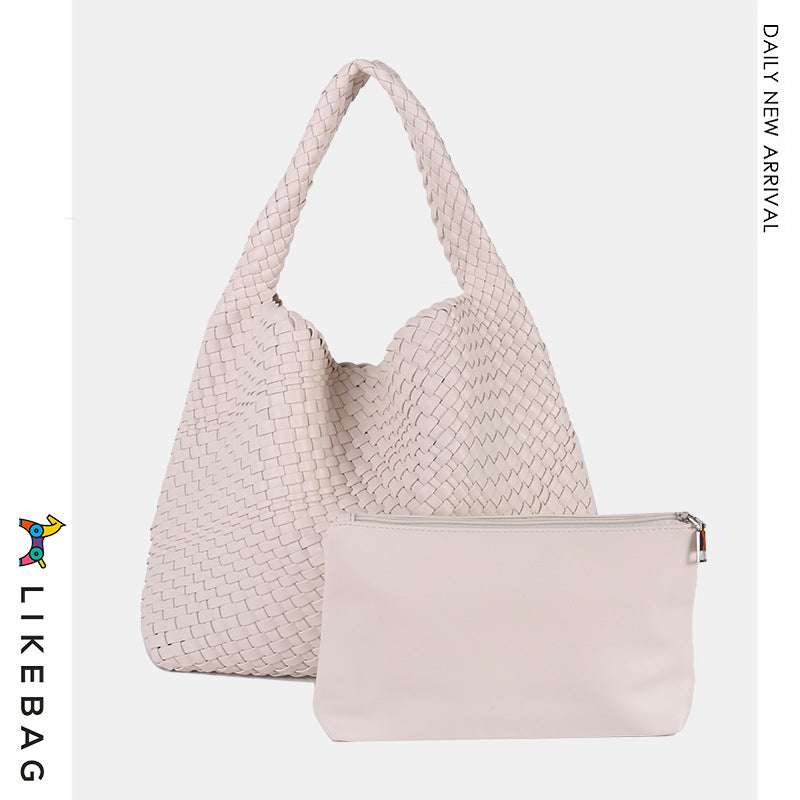 Women's Woven Fashion Trendy Style Simple Large Shoulder Bags