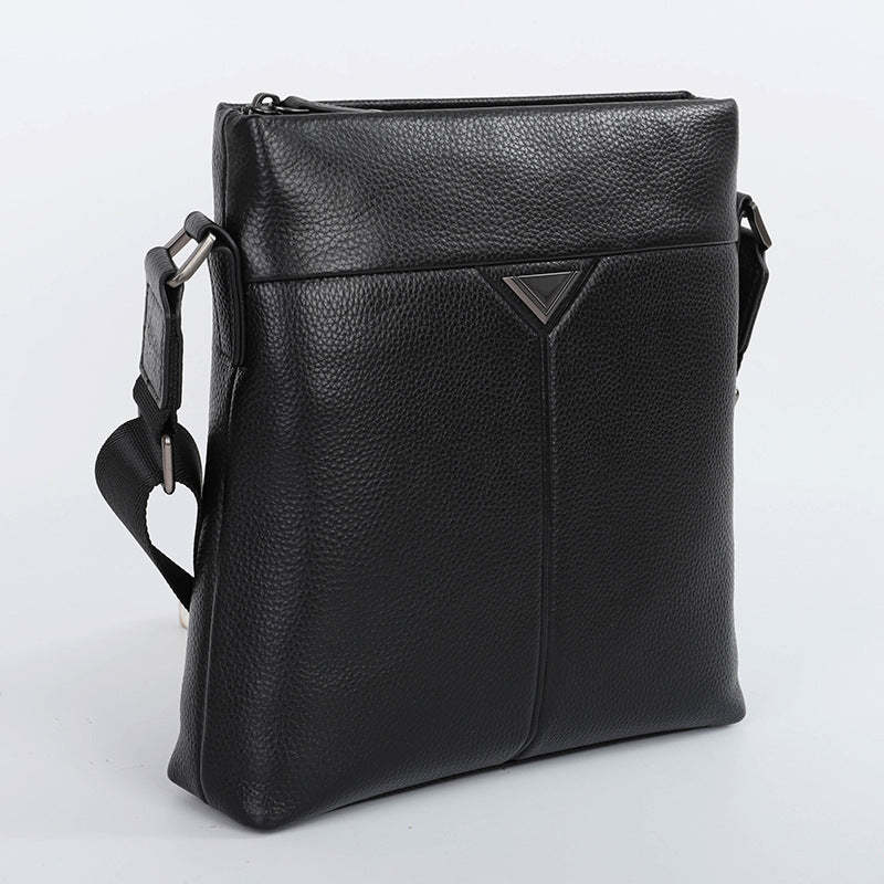 Men's Fashion Trendy Genuine Leather Business Commute Men's Messenger Bags
