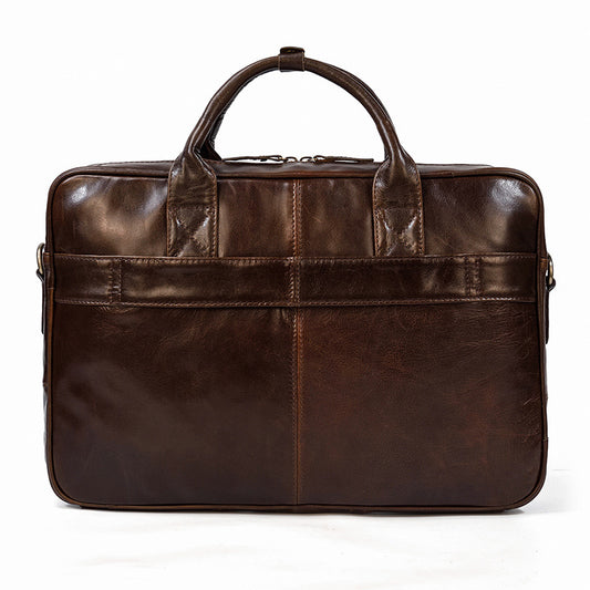 Men's Leather Vintage Business Commuter Computer Men's Briefcases