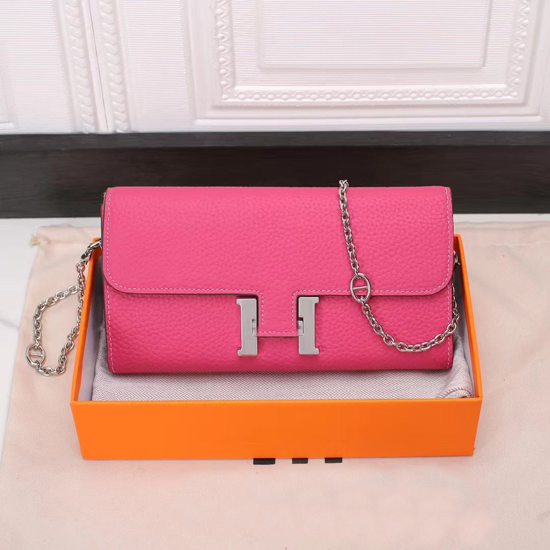 Lychee Pattern Long High Texture First Crossbody Bags
