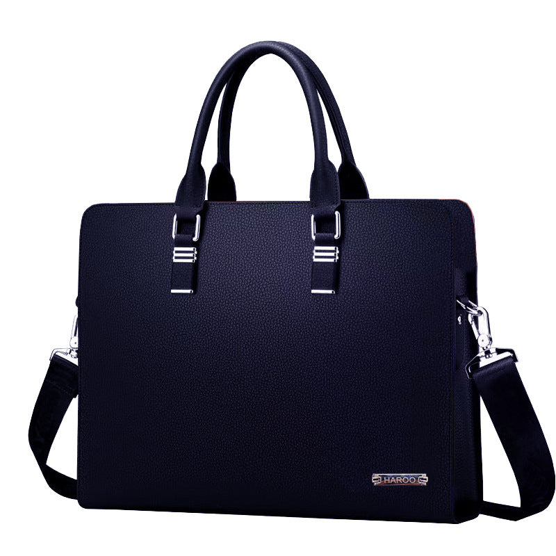 Men's Cowhide Leather For Business Trip Computer Bags
