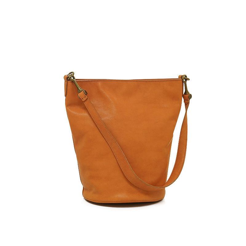 Layer Vegetable Tanning Leather High-grade Large Capacity Bags