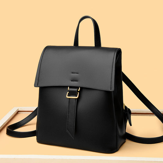Women's Comfortable Soft Leather Commuter Fashion Backpacks