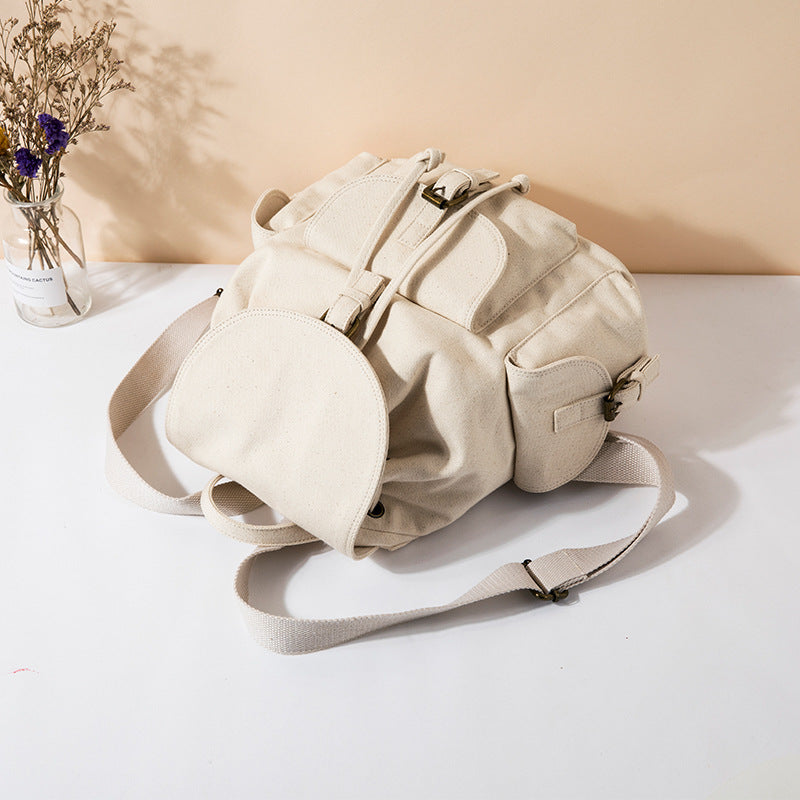 Canvas Personality Sweet Cute Simple Drawstring Backpacks