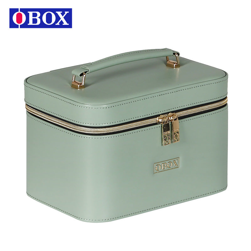 Women's With Mirror Good-looking Portable Storage Cosmetic Bags