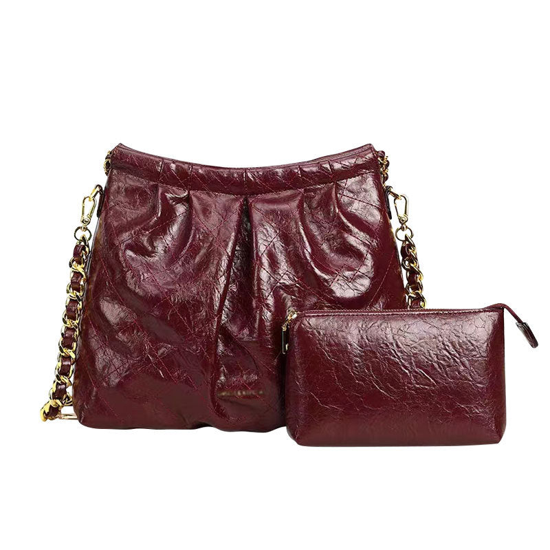 Women's Fashionable Large Capacity Chain Light Luxury Tote Bags