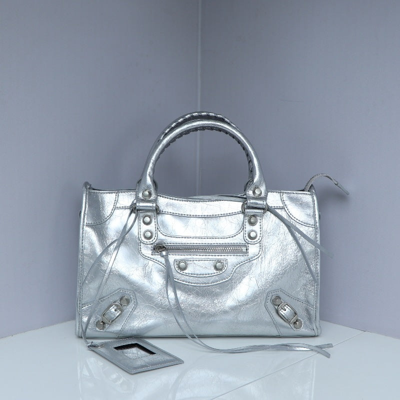 Motorcycle Dark Retro French Top Layer Handbags