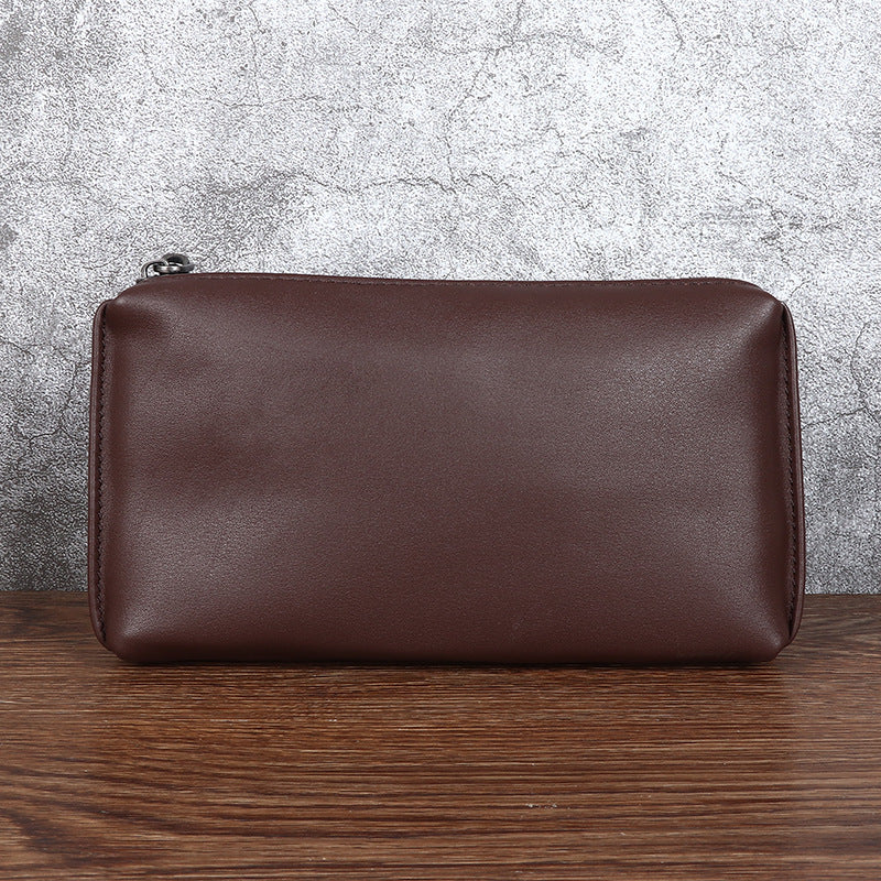 Men's Genuine Leather Clutch Fashion Simple Portable Men's Handbags