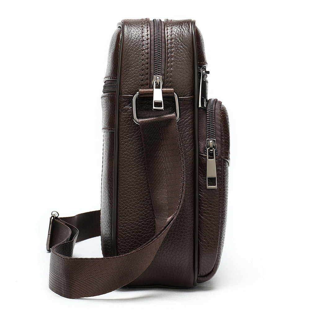 Men's High-grade Genuine Leather Retro First Layer Men's Messenger Bags