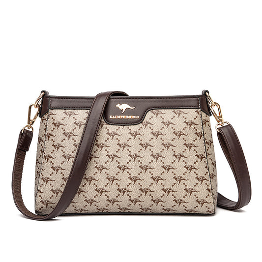 Women's Kangaroo Genuine Leather Trendy Niche Four Shoulder Bags