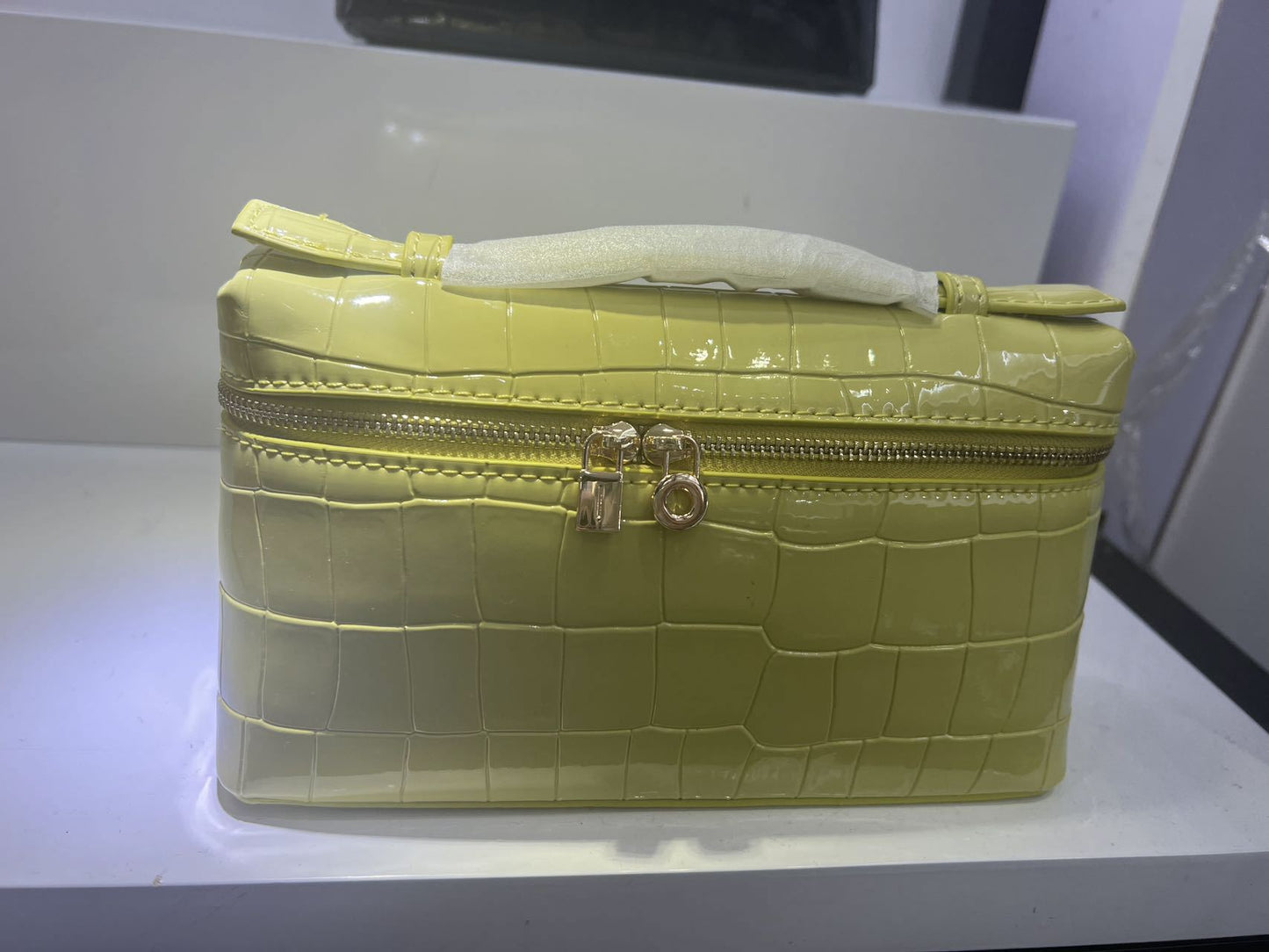 Lunch Box Genuine Leather Portable Simplicity Fashion Makeup Bags