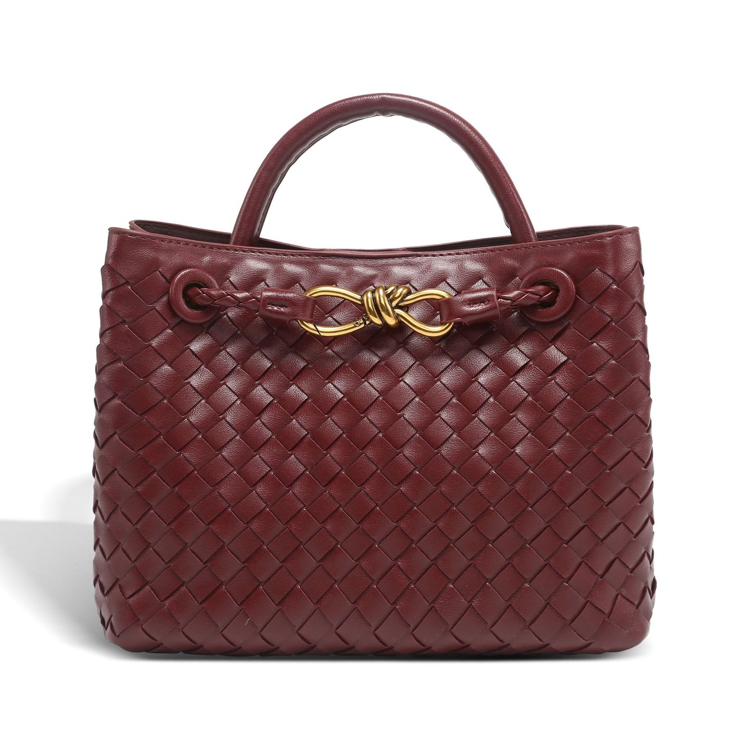 Creative One-piece Batch Hand-woven Bow Metal Small Square Bags