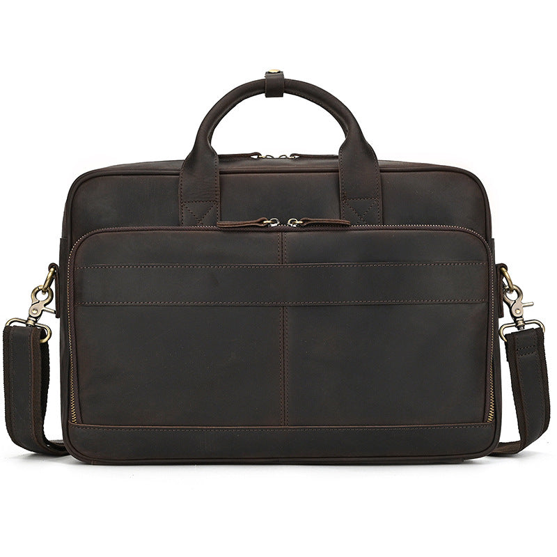 Men's Leather Vintage Business Commuter Computer Men's Briefcases