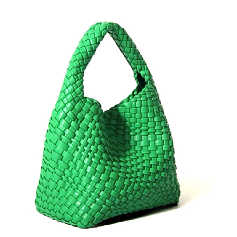 Capacity Hand-woven Female Fashion Simple Hand Bucket Bags