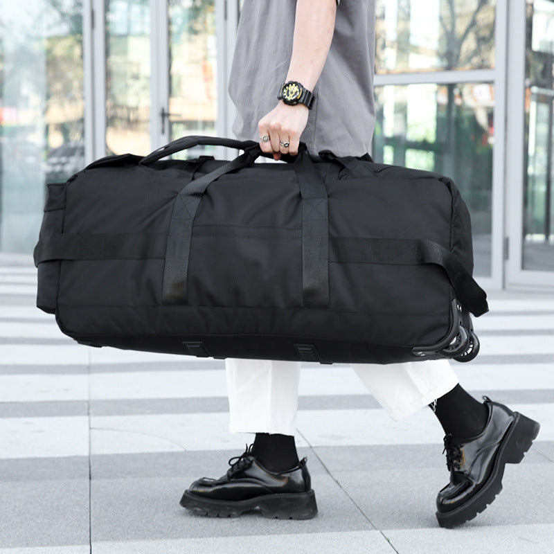 Classy British Style Large Capacity Checked Travel Bags