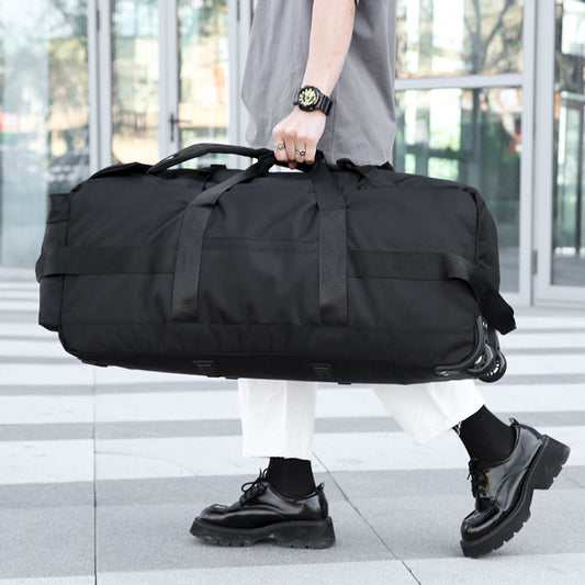 Classy British Style Large Capacity Checked Travel Bags