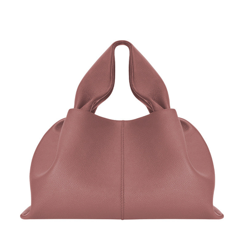 Women's Dumpling Cloud French Minority Design Genuine Handbags