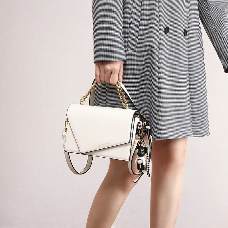 Women's Summer Chain Elegant Genuine Leather Light Crossbody Bags
