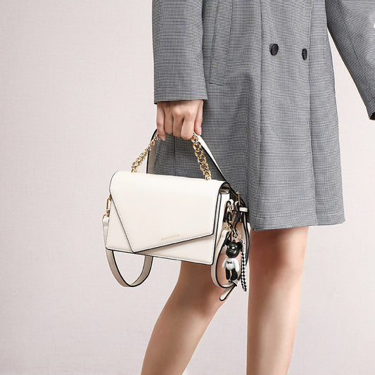 Women's Summer Chain Elegant Genuine Leather Light Crossbody Bags