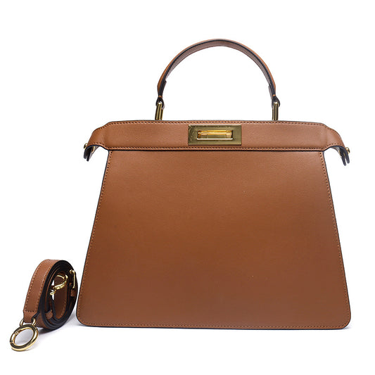 Women's Leather Rotating Single With Cat Design Crossbody Bags