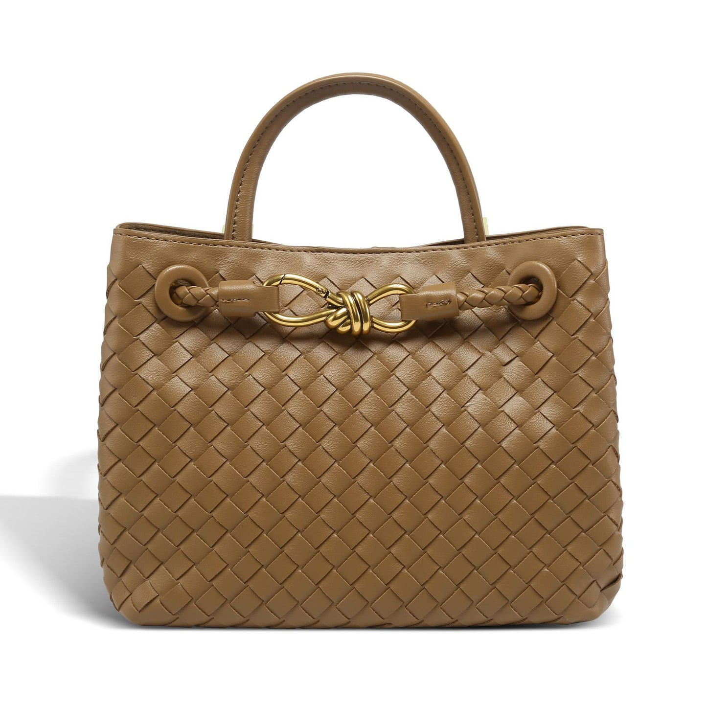 Creative One-piece Batch Hand-woven Bow Metal Small Square Bags