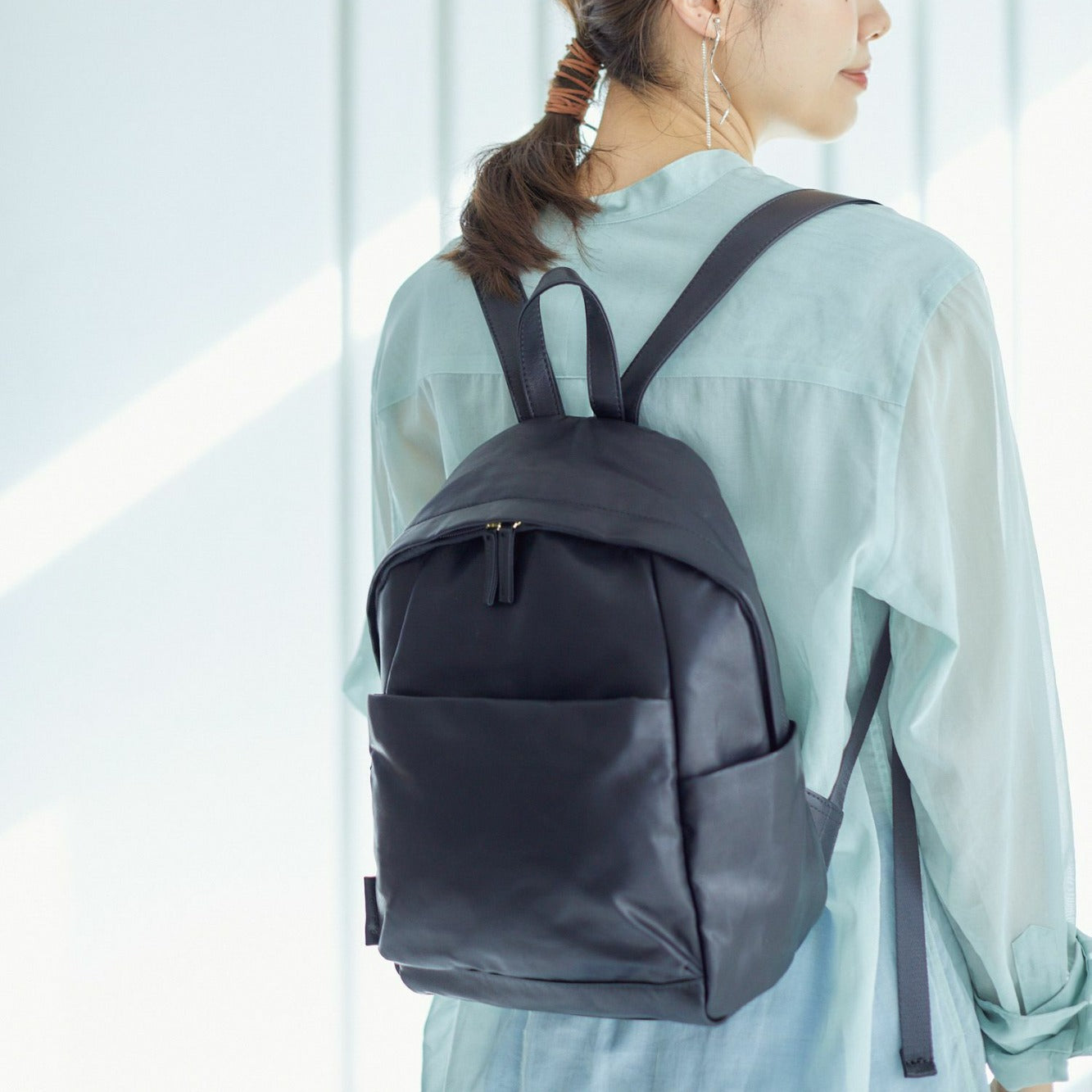 Women's Elegant Classy Leather Machine Washable Backpacks
