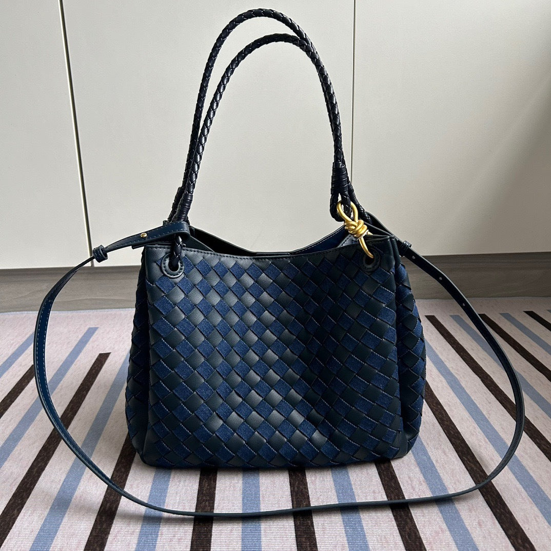 Woven Parachute Large Capacity Commuter Open Shoulder Bags