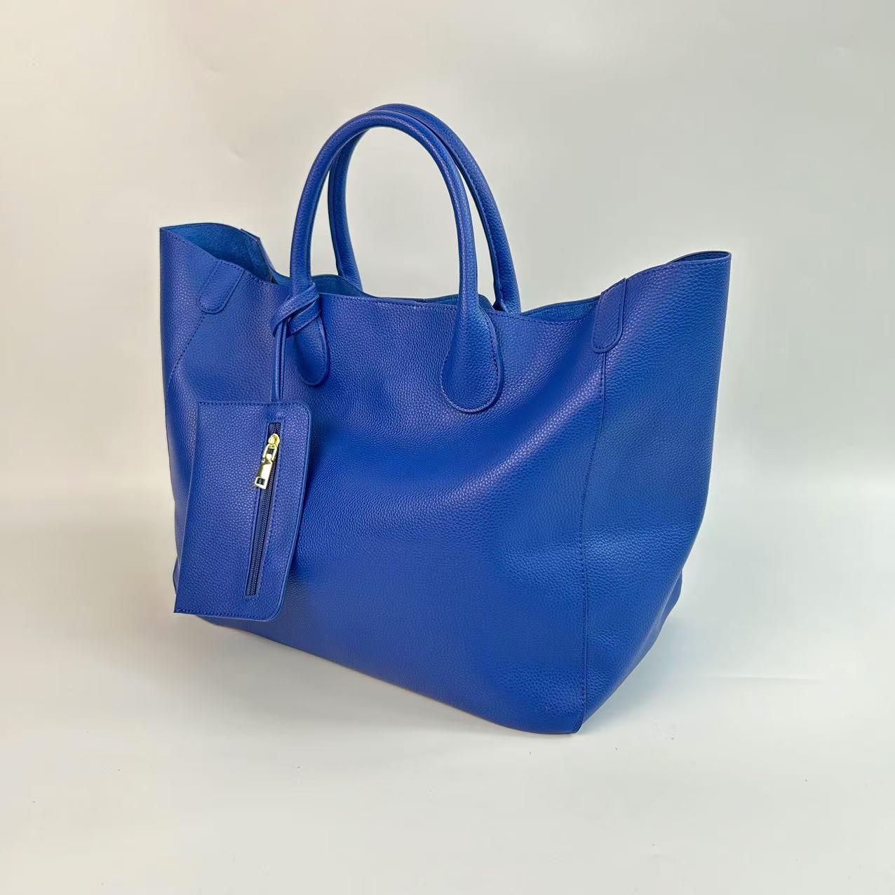 Women's Fashion Soft Leather Large Capacity Simple Tote Bags