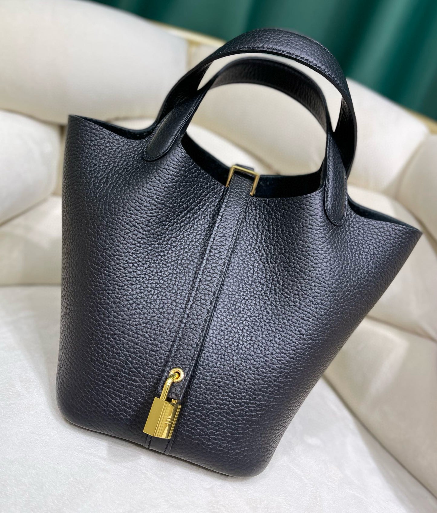 Women's First Layer Litchi Pattern Genuine Leather Bags