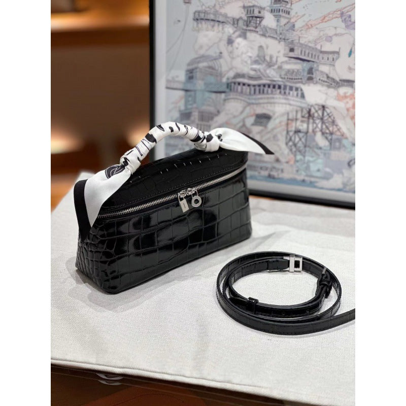 Layer Cowhide Lunch Box Fashion High Sense Versatile Shoulder Bags