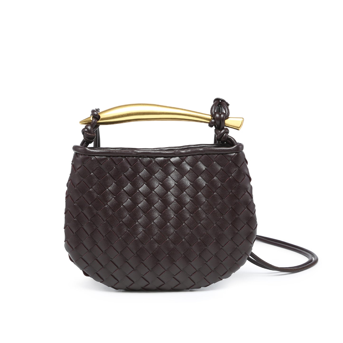 Women's Handmade Woven Fashion Leisure Mini Dumpling Shoulder Bags