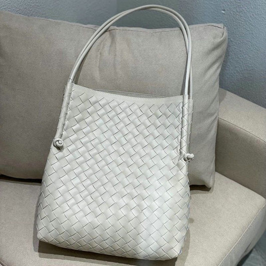 Women's Woven Genuine Leather Large Capacity Cowhide Crossbody Bags