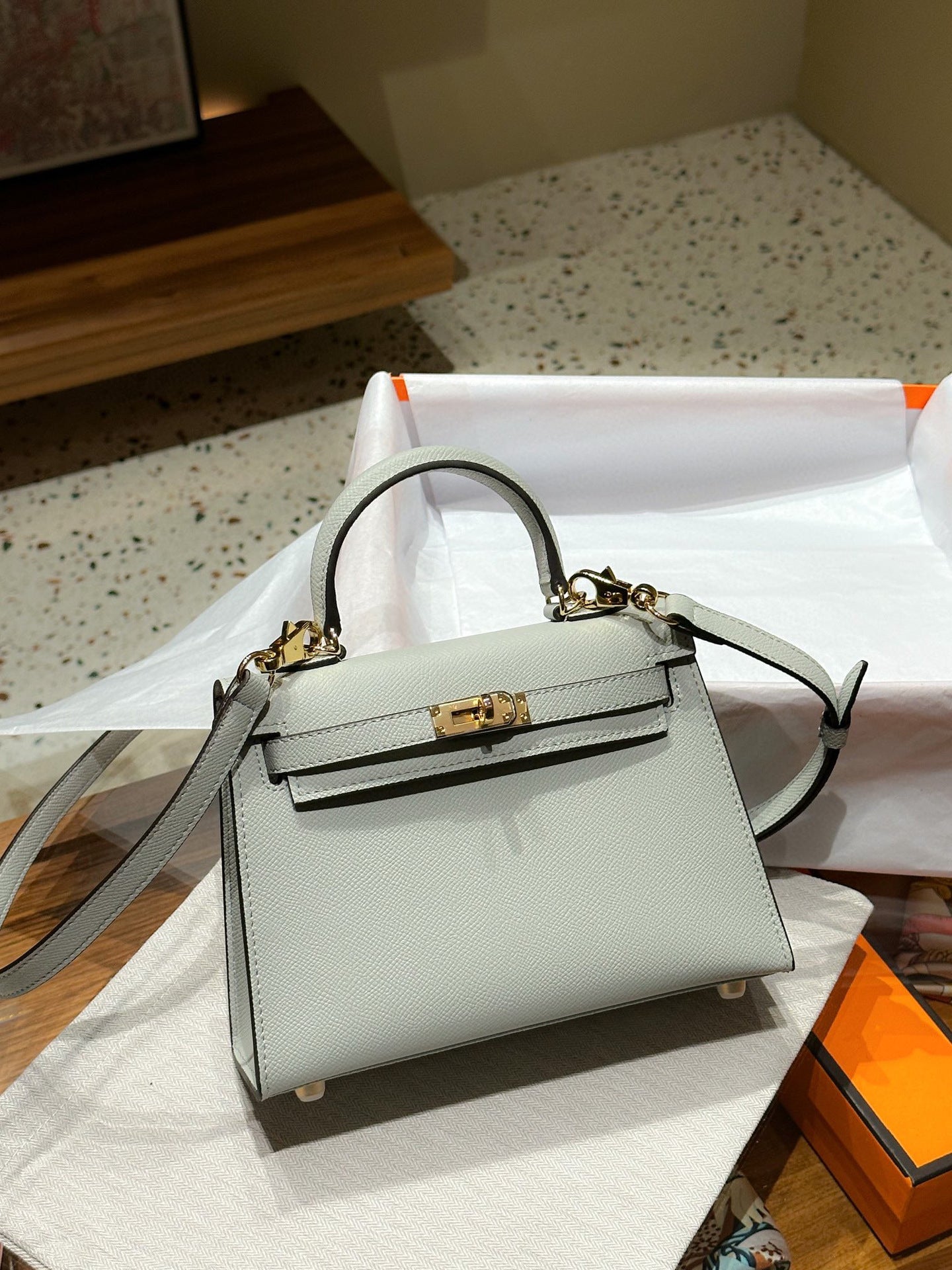 Women's Leather Second Generation Kelly Mini Fashionable Crossbody Bags