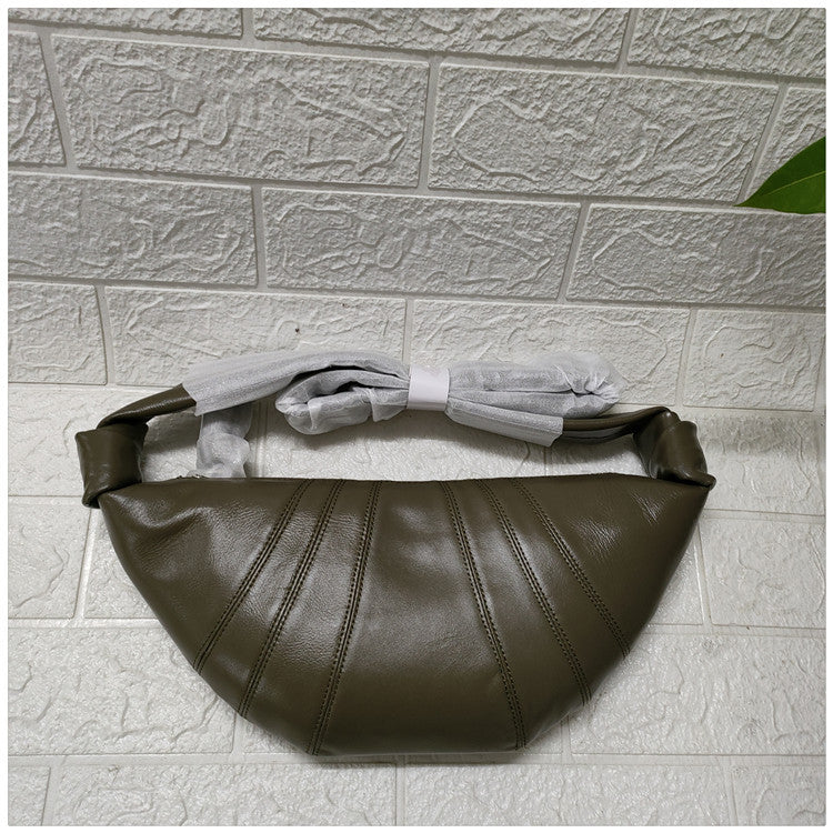 Women's First Layer Cowhide One Sheepskin Dumpling Crossbody Bags