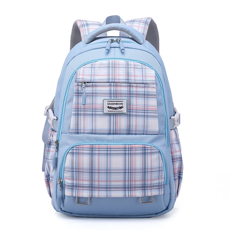 Female Double Polyester Large Capacity Comfortable Middle School Students' Schoolbags