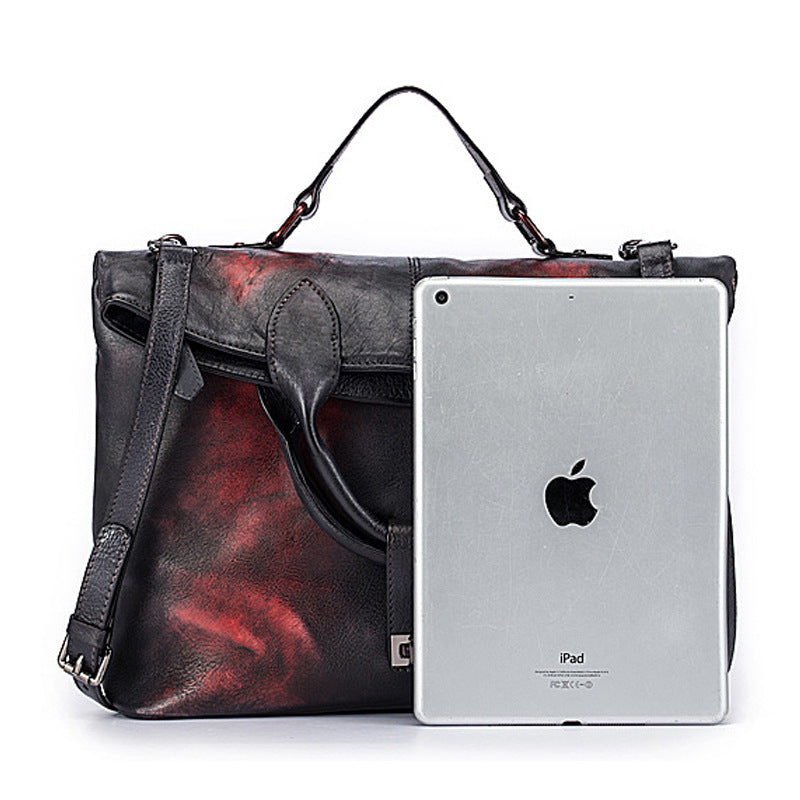 Cowhide Large Capacity Top Layer Leather Crossbody Bags