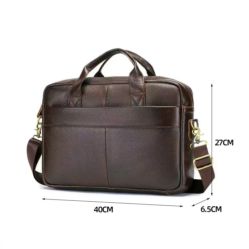 Men's Business Genuine Leather Retro First Layer Men's Briefcases