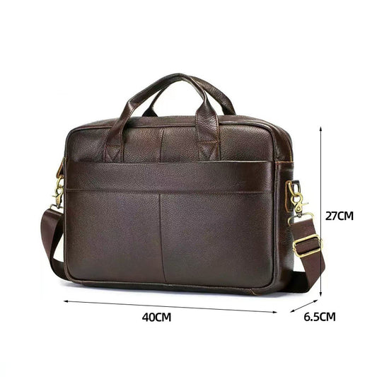 Men's Business Genuine Leather Retro First Layer Men's Briefcases