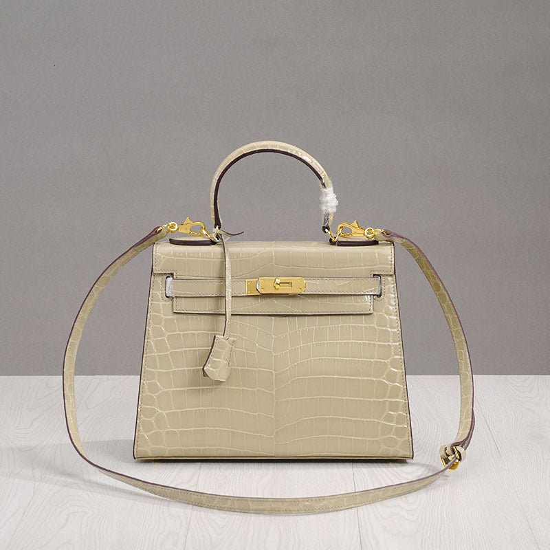Women's Pouch Genuine Leather Crocodile Pattern Spoof Crossbody Bags