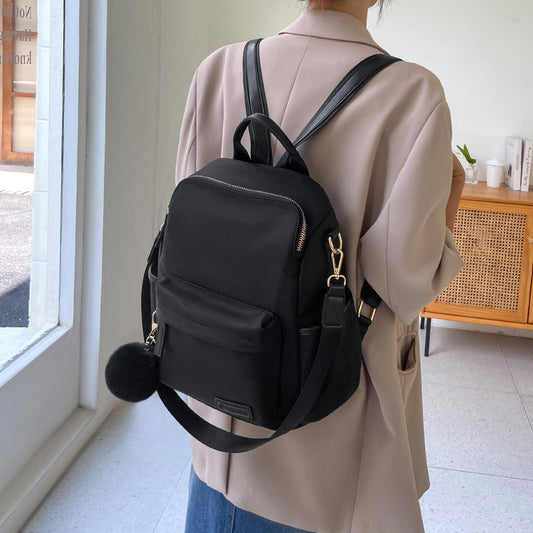 Women's Light Canvas Large Capacity Commuter Computer Backpacks