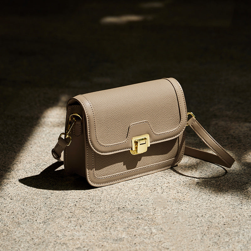 Women's Fashion Summer Genuine Leather Tofu Trendy Shoulder Bags
