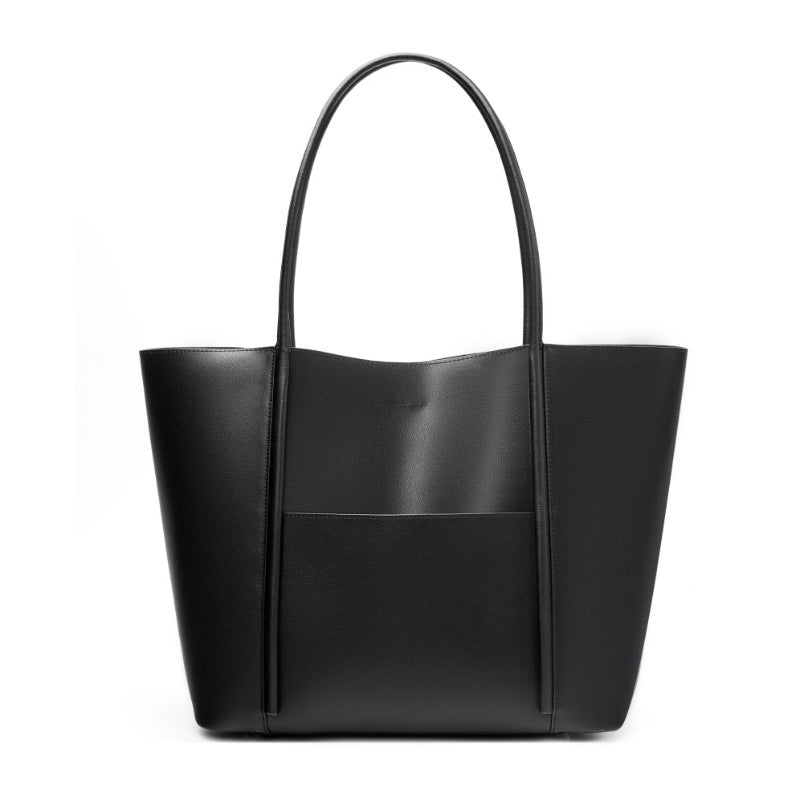Women's Genuine Leather Cowhide Underarm Large Capacity Tote Bags